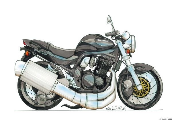 SUZUKI BANDIT S1200 Motorbike Premium Koolart Leather and Chrome Keyring Choose a Colour! Black 