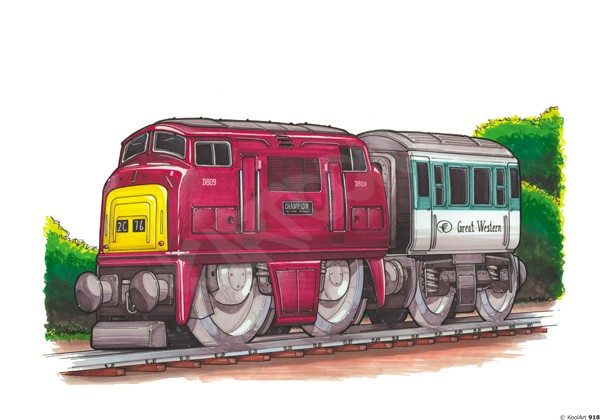 Red / Yellow Train - Kartoons