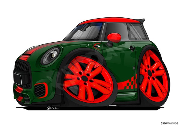 VW Mini Tuning Green & Red