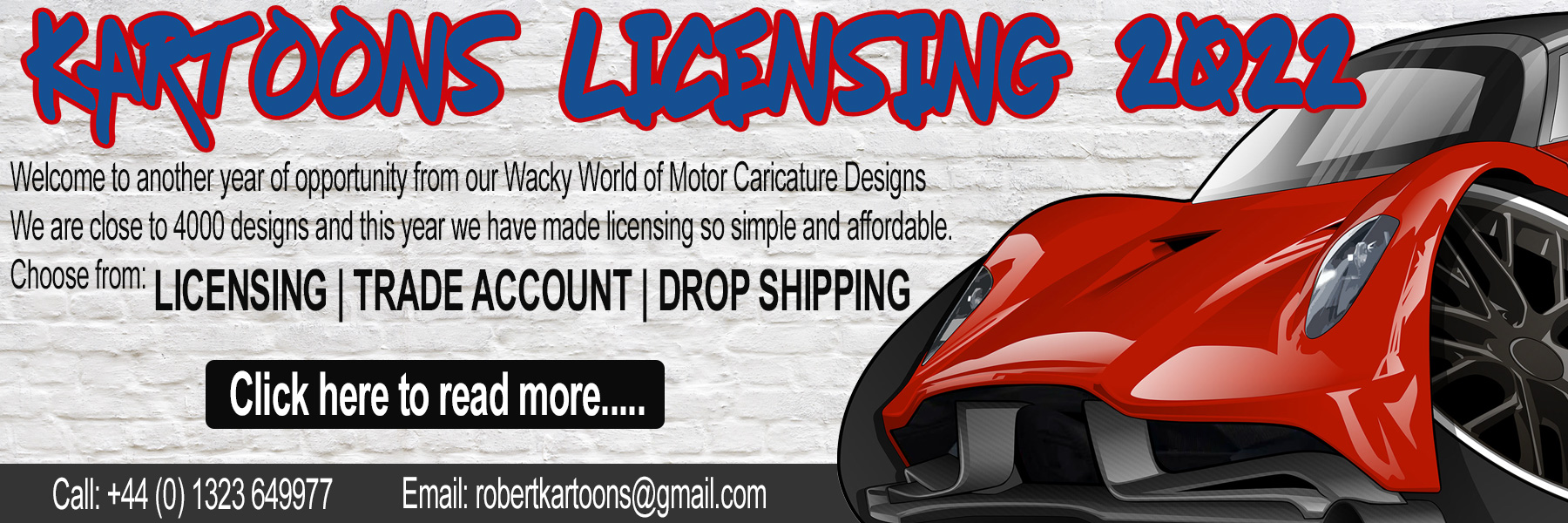 Apply for a Kartoons Trade, License or Drop Shipping Account